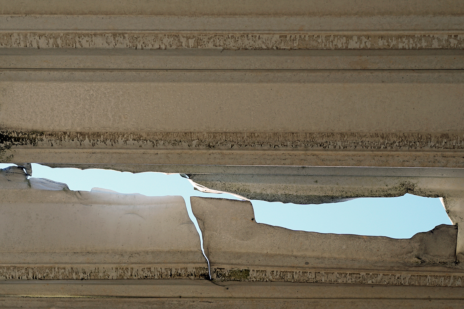 What does hail damage look like on a roof?